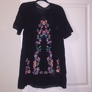 Free People Swing Embroidered Dress